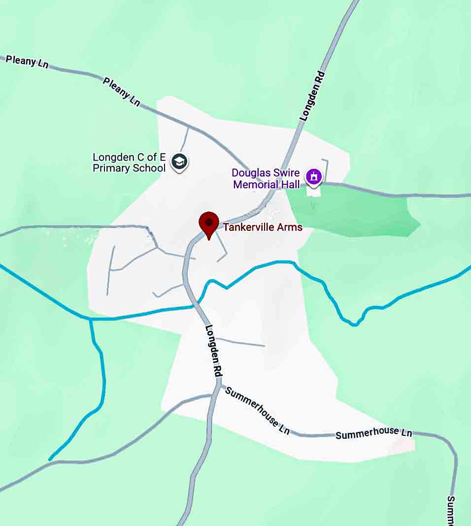 location map for the tankerville pub